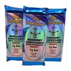 Dr FeelGood Cheesecake cu afine Ciocolată cu lapte Psilocybin Trinity Bar