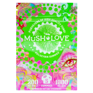 Mush Love – Gumii de pepene verde, lime și căpșuni
